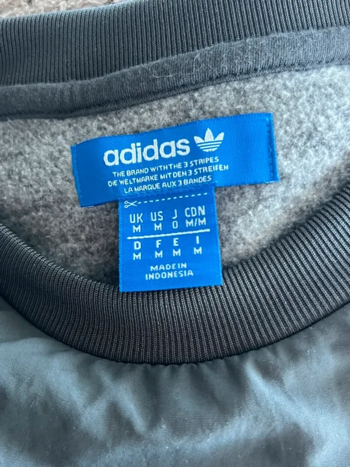 Crewnek Sweat Adidas Gris Taille M - photo numéro 8