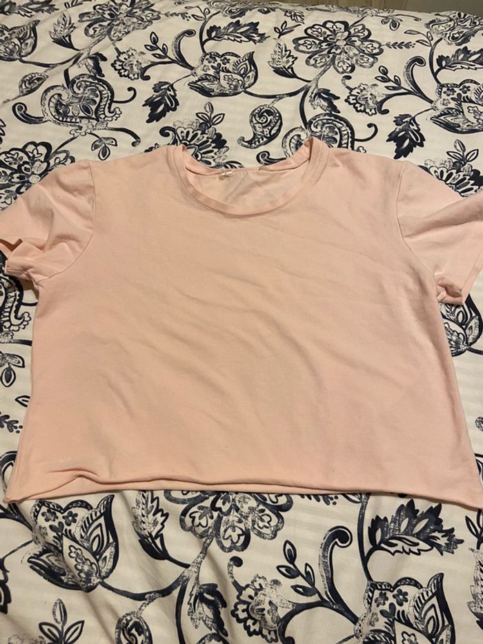 Tee shirt rose pale - photo numéro 2