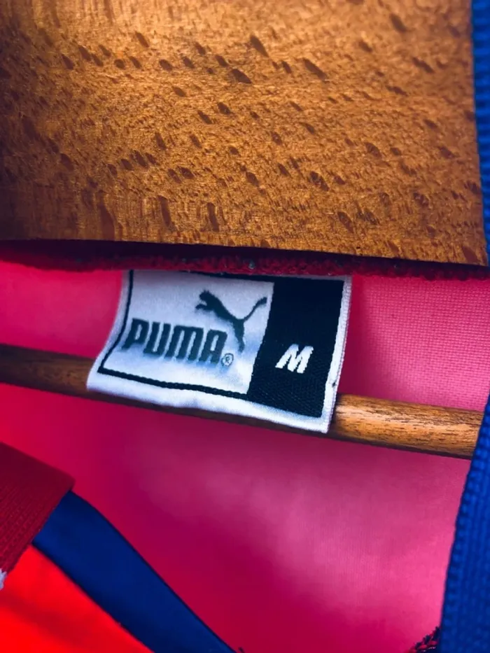 Puma red Rare Czech Republic soccer jersey 1998-2000 Mens M - photo numéro 5