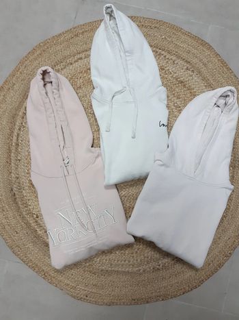 Lot de 3 sweats à capuche
