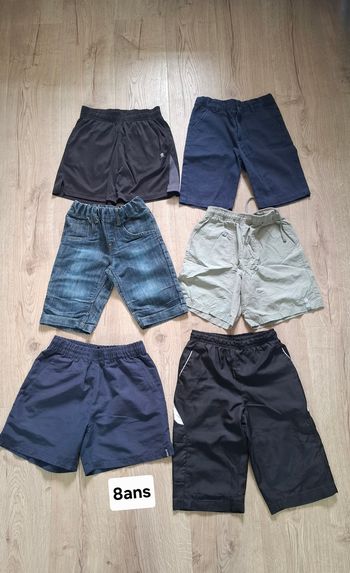 Lot 6 shorts 8ans multimarques 