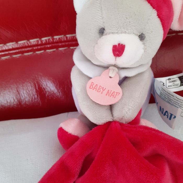 Baby Nat:Doudou-Peluche Ourson avec mouchoir - photo numéro 4