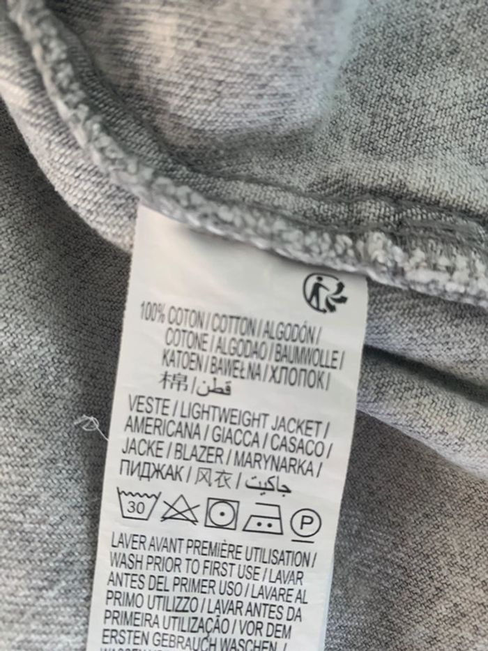 Veste jean grise taille 36 Kiabi - photo numéro 8