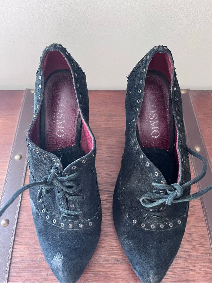 Escarpins en cuir noir - photo numéro 3