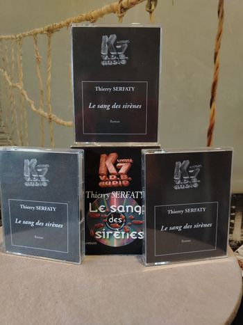 Coffret K7 VDB Livres Audio Thierry Serfaty Le Sang des Sirènes Vintage