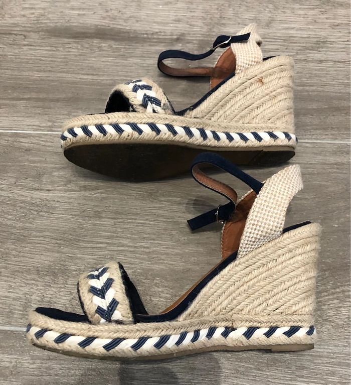 Jolies compensées espadrilles Molly Bracken taille 37 - photo numéro 2