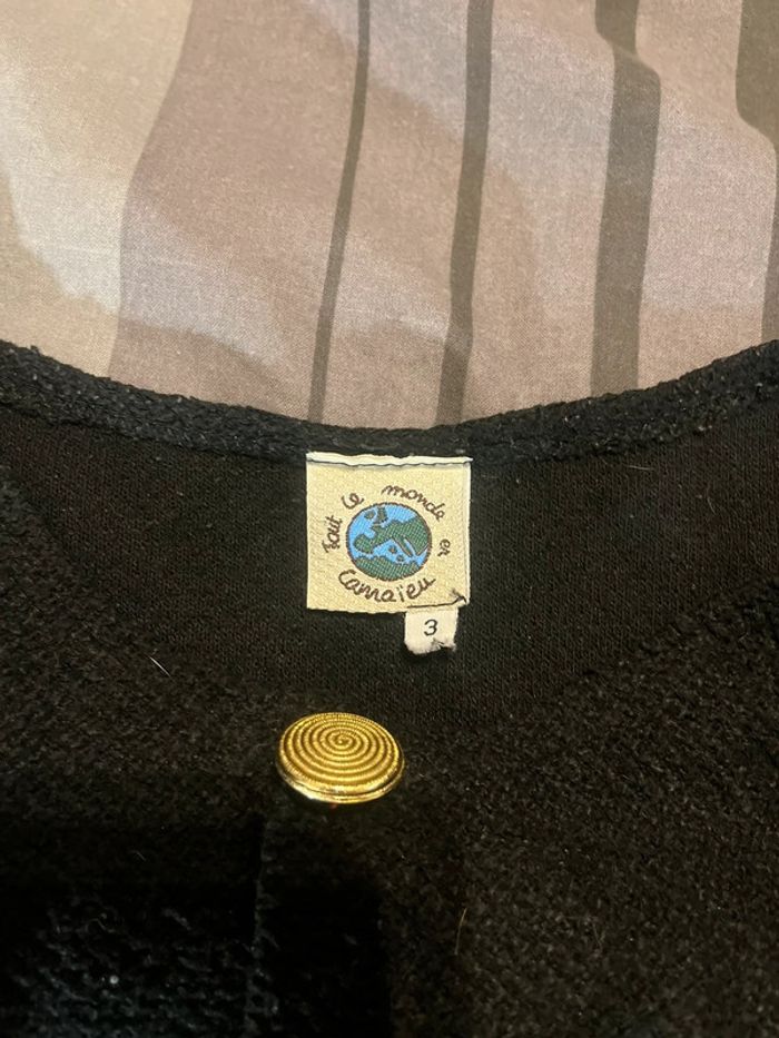 Veste noir à bouton Camaïeu - photo numéro 3