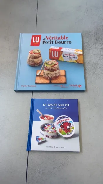 Livre recettes Lu et La vache qui rit