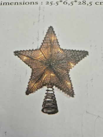 Étoile LED pour sapin de Noël - Neuve