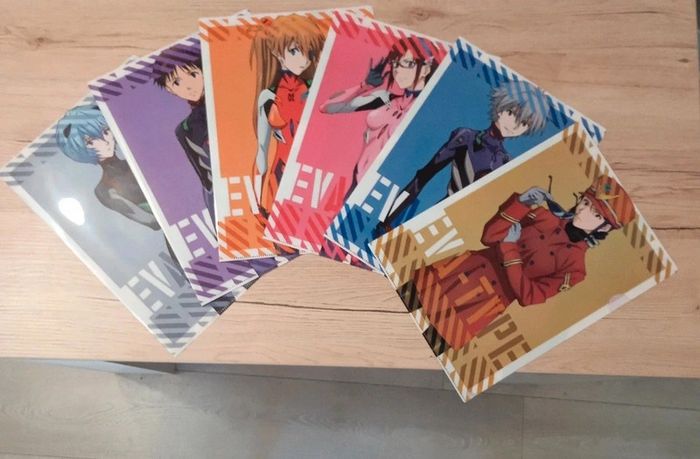 6 clear files evangelion