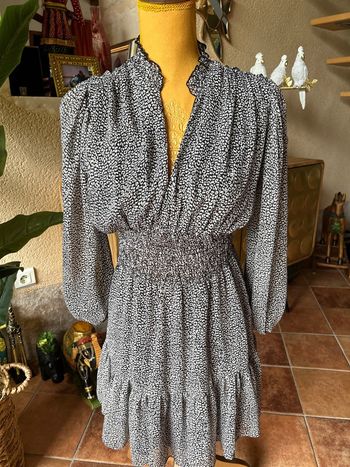 Vestido leopard print Zara