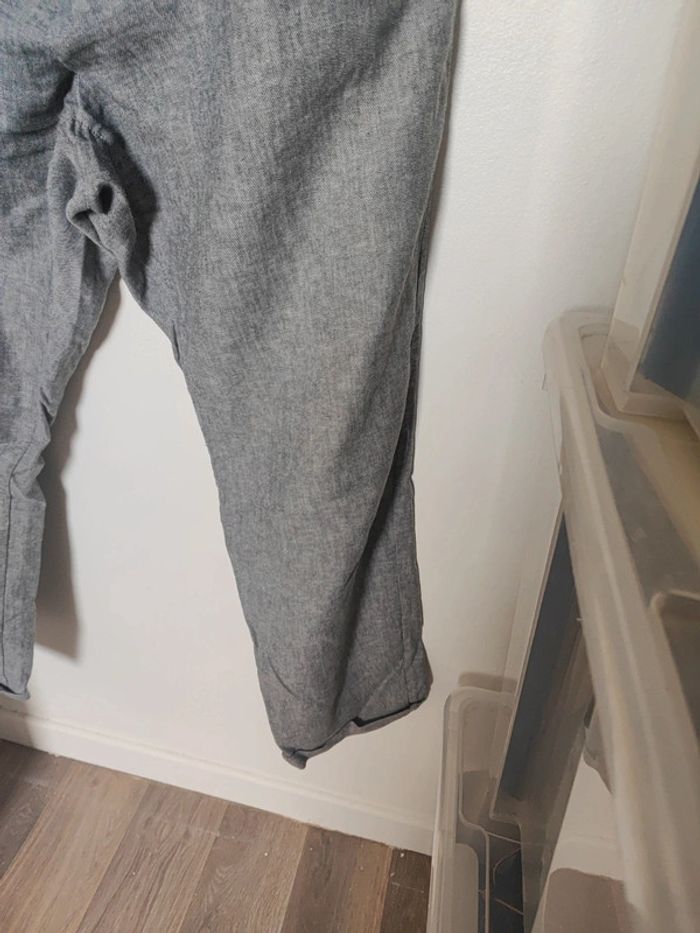 Pantalon droit en lin Uniqlo - photo numéro 3