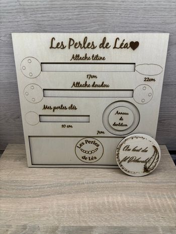 Gabarit attache tétine, porte clé, anneau de dentition, collier d’allaitement ?