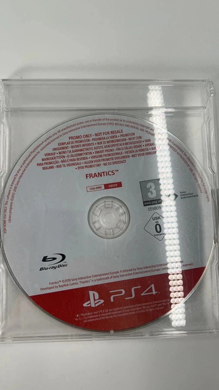 Frantics ps4 promo only not for sale