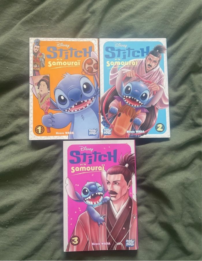Lot de livres Manga Stitch et le samouraï