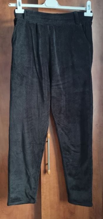 Pantalon noir doux et chaud taille M-L