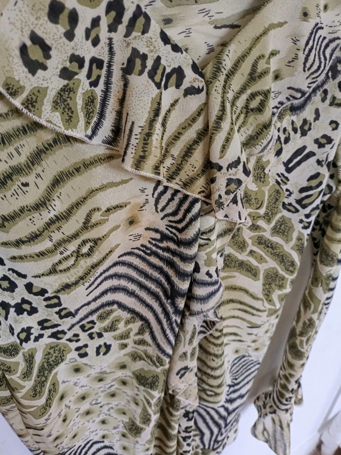 Chemise fluide imprimé animal – Xinhua vintage motif old school - photo numéro 2