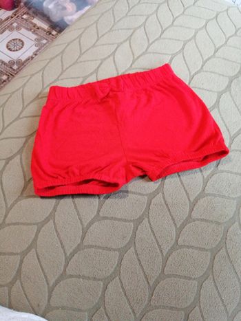 Short été rouge