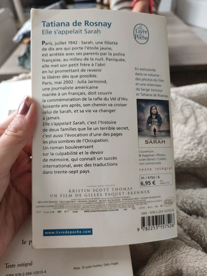 Elle s'appelait Sarah Tatiana de Rosnay - photo numéro 2