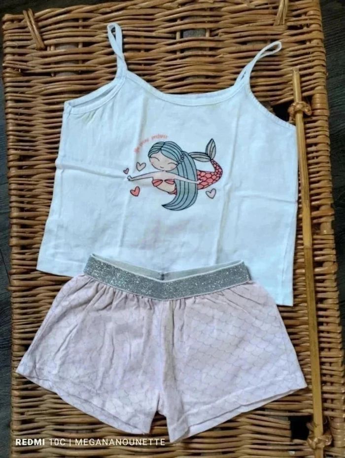 🌙 Pyjama fille 3 ans - Motif sirène