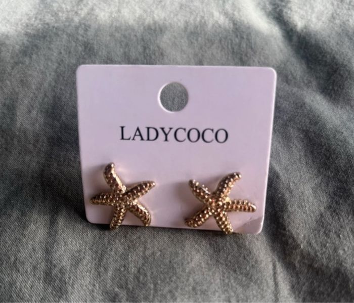 Boucles oreilles étoiles de mer