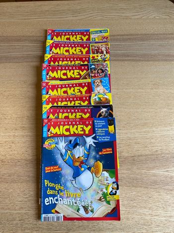 Lot de 8 Le journal de Mickey