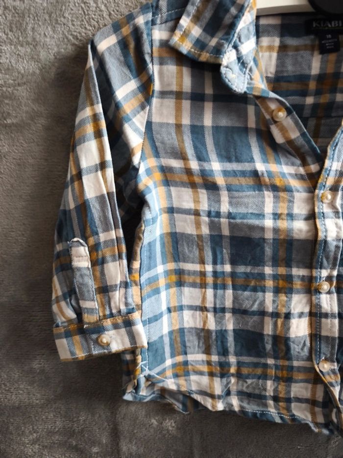Chemise a carreaux taille 18 mois neuf - photo numéro 2