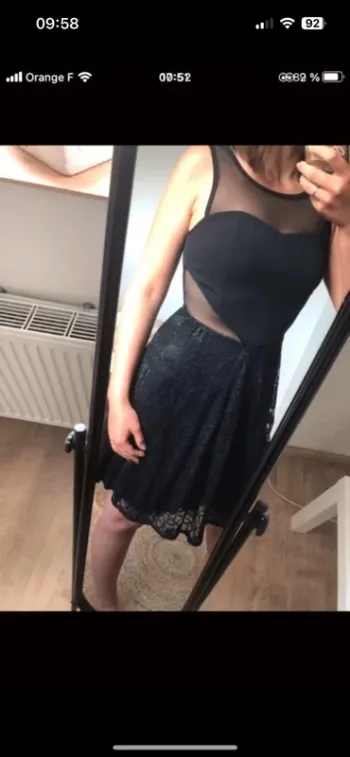 Robe noir transparence