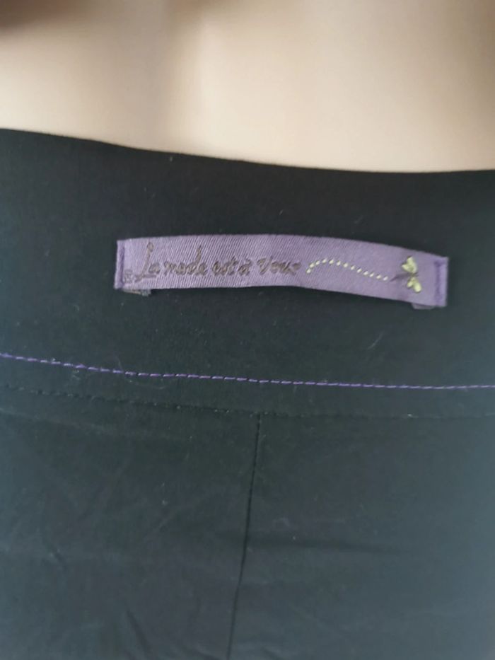 Pantacourt. Noir-vert. Taille 38. La Mode Est À Vous - photo numéro 10