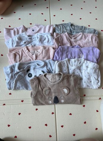Lot pyjama 9 mois fille hiver