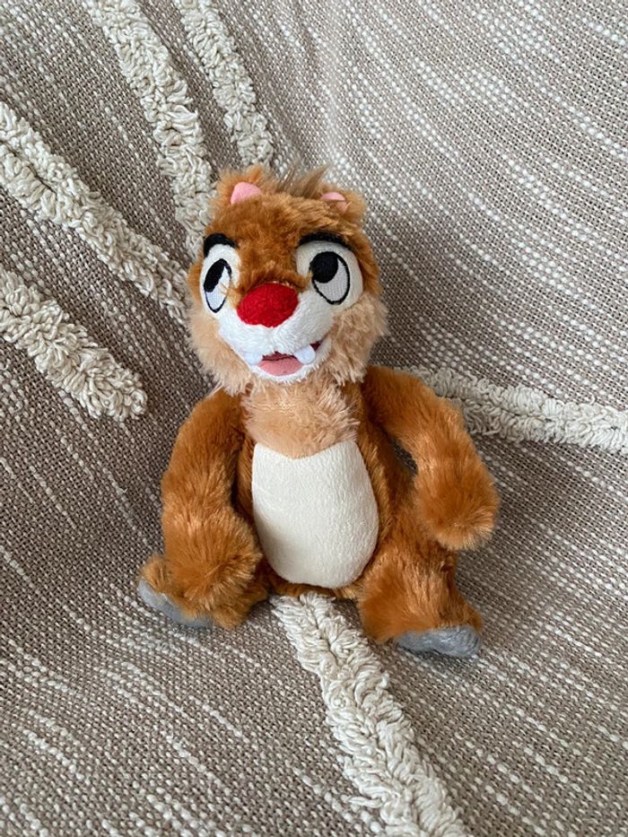 Peluche doudou 20cm Disney Disneyland écureuil marron tic et tac très bon état