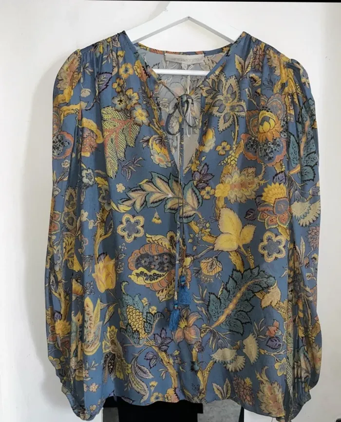 Magnifique blouse à fleurs, taille 38, Neuf avec étiquette - Vanessa Bruno - photo numéro 7