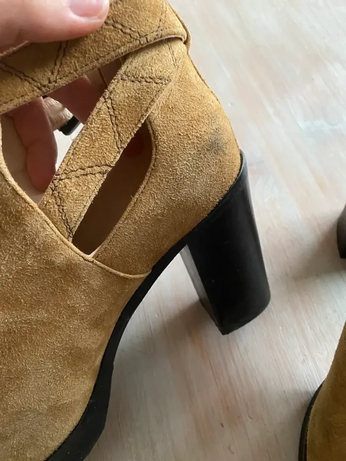 Bottines ajourées camel Minelli - photo numéro 6