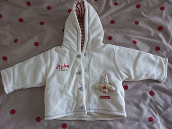 Manteau crème 6 mois tout doux Berlingot