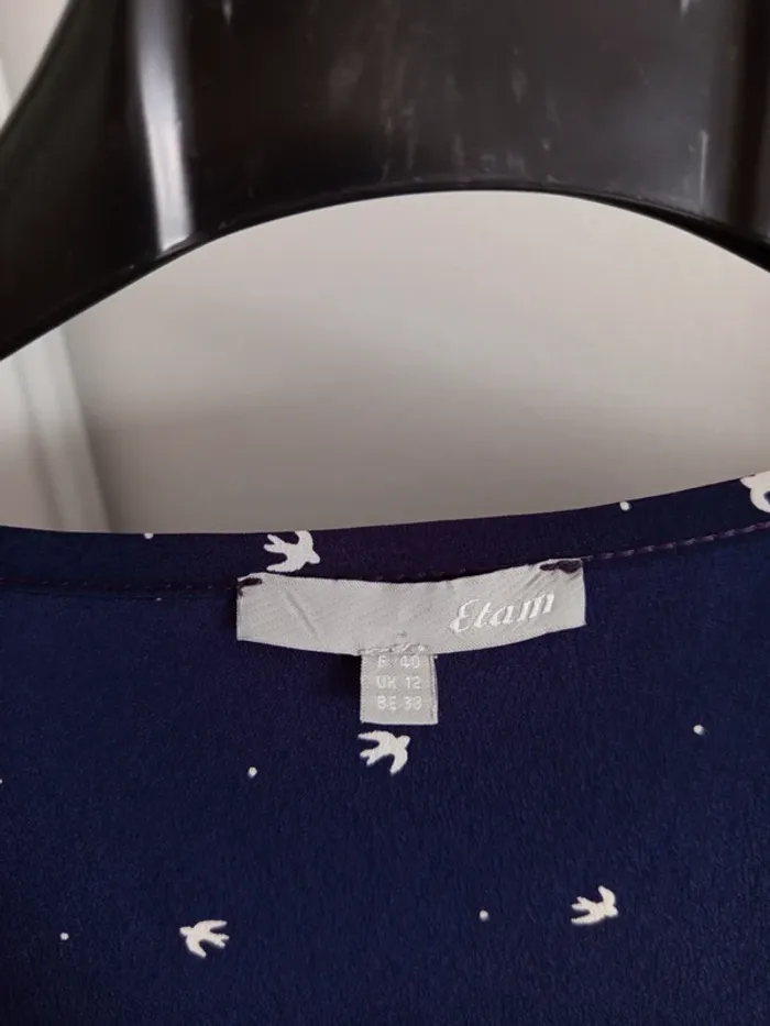 Robe bleu marine Etam taille 40 - photo numéro 3