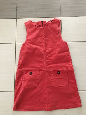 Robe effet velours fille