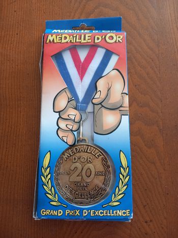 Médaille d'or 20 ans