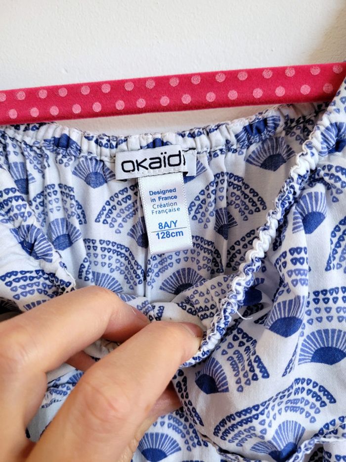 Combi-short bleu Okaïdi 8 ans - photo numéro 3