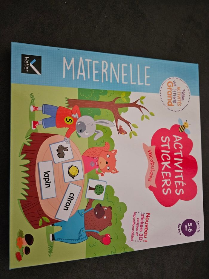 Activités stickers vocabulaire