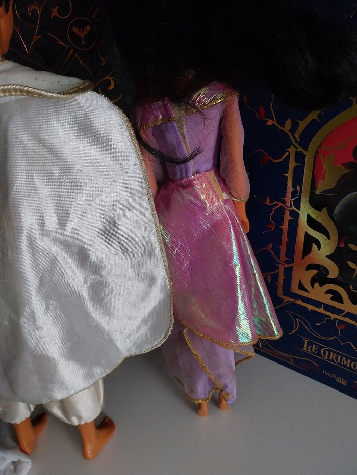 Poupées Jasmine Mattel 1991 Vintage et Aladdin Vintage 1991 Disney Mattel deux tenues Abu - photo numéro 10