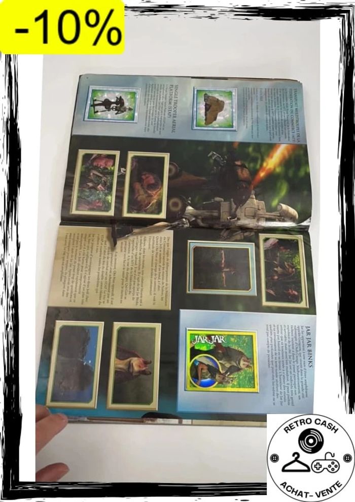 Album incomplet il manque 1 vignette Star Wars epidose 1 Merlin Lucasfilm 1999 - photo numéro 7