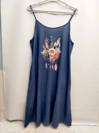👗 robe d'été bleu neuve taille L