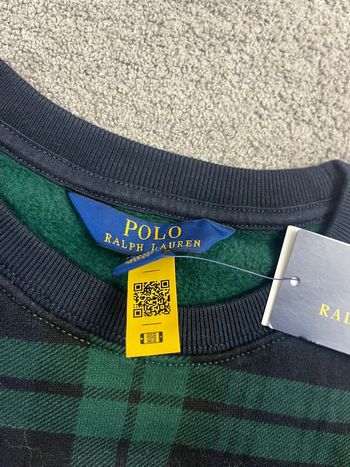 pull ralph lauren bear noir et vert taille XS neuf 