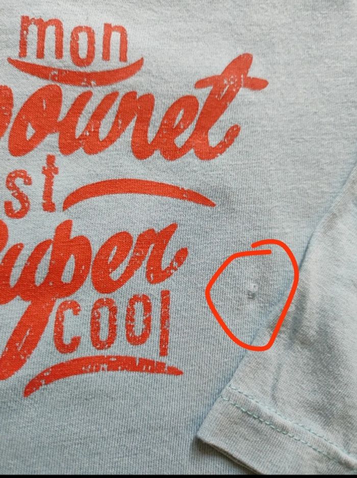 Tee shirt manches longues 12 mois papounet - photo numéro 3