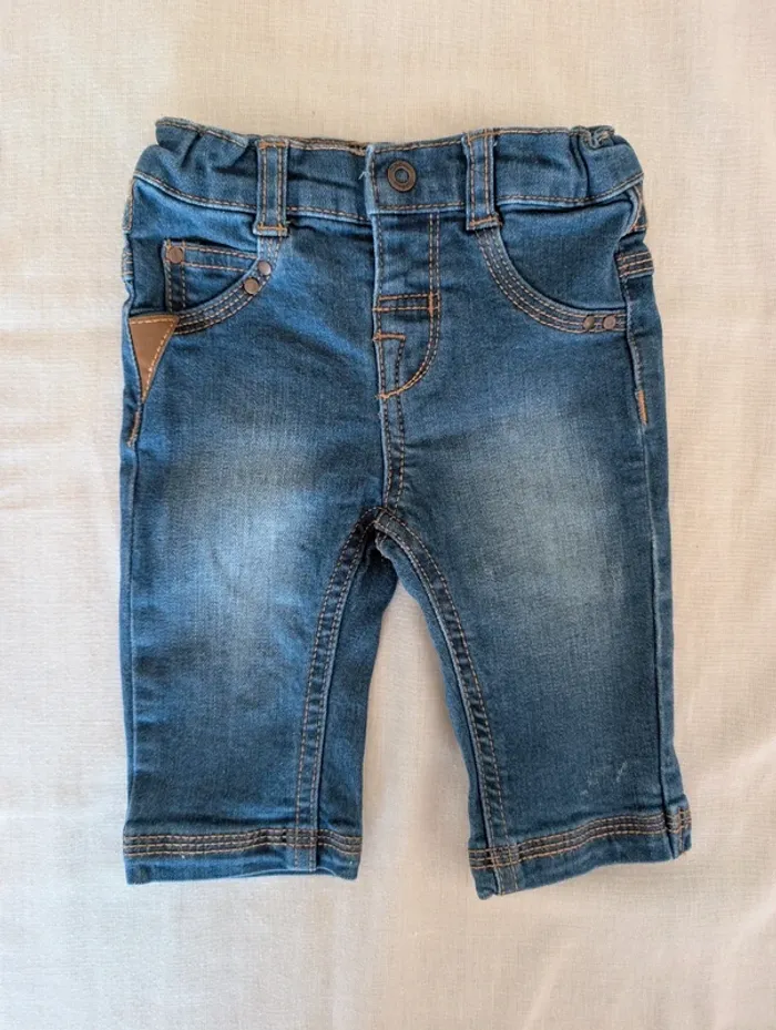 Lot de deux jeans bébé - photo numéro 2
