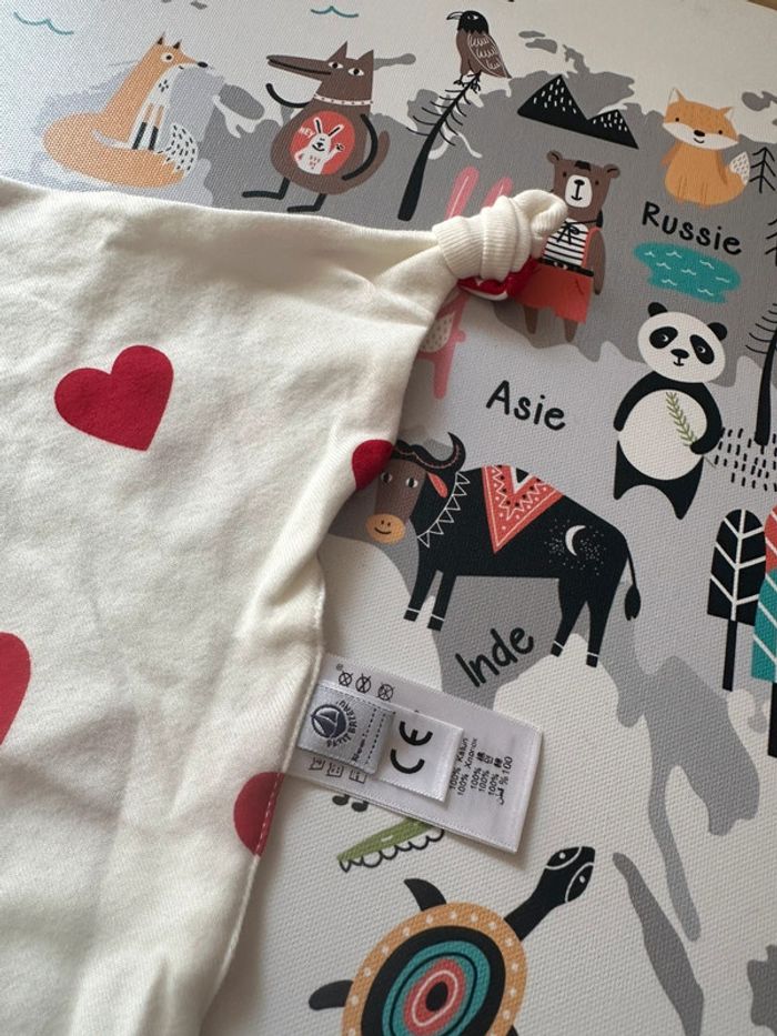 Doudou coeur rouge petit Bateau - photo numéro 2