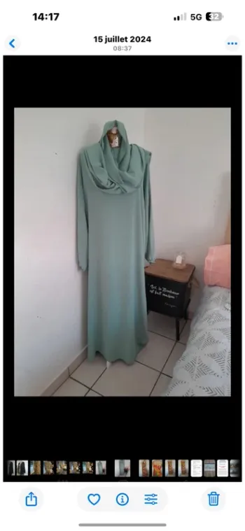 Djellaba avec foulard