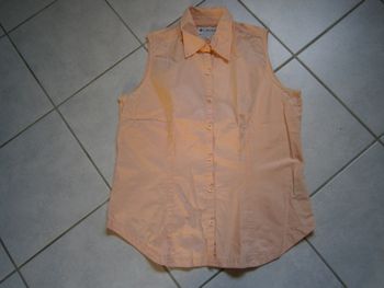 Chemisier sans manches orange COLUMBIA Taille 42