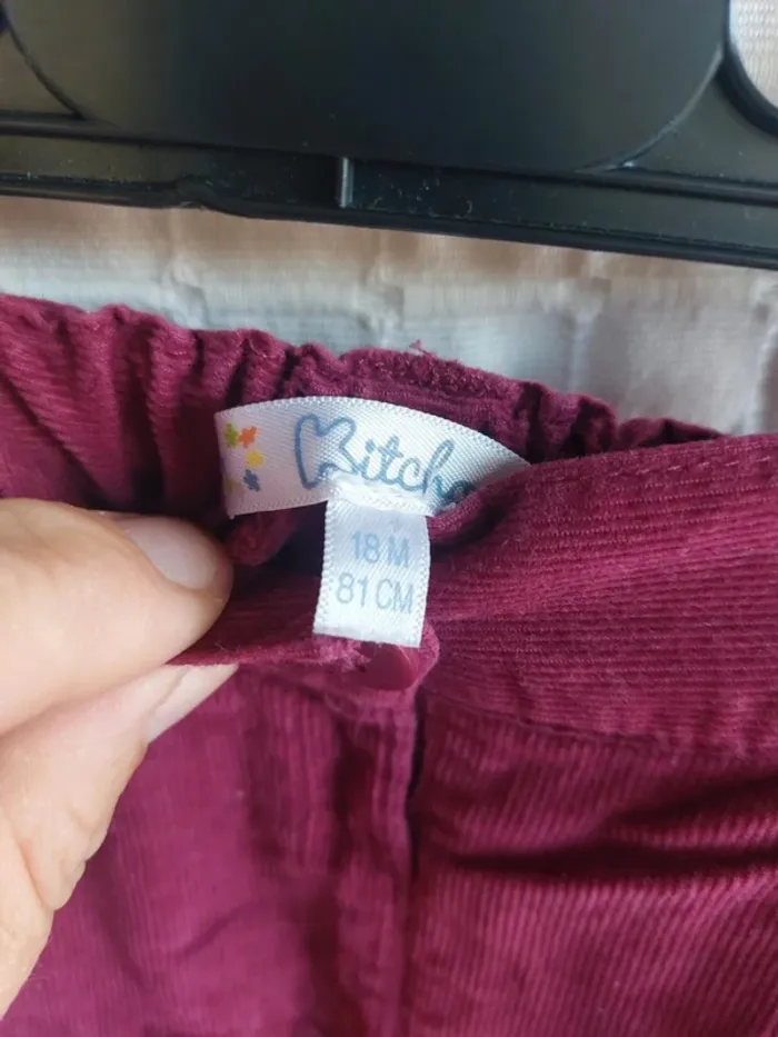 Pantalon velours Kitchoun 18 mois - photo numéro 2