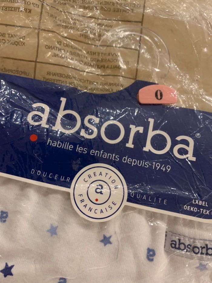 Lot 2 culottes bébé zéro mois naissance absorba neuves - photo numéro 4